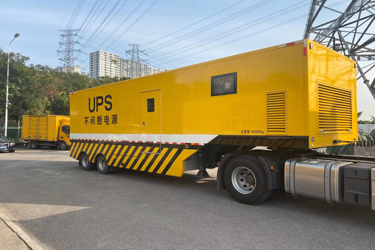 遂川发电机租赁施工现场