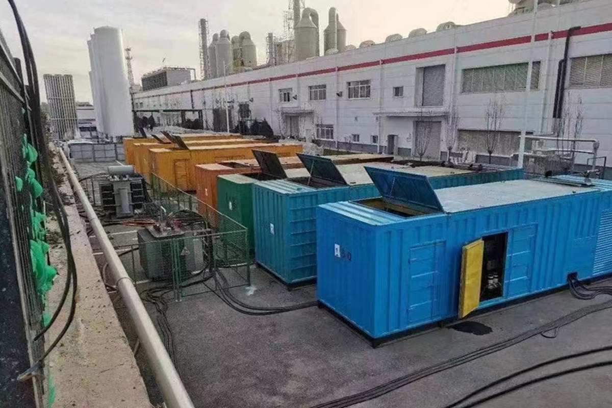 遂川发电机租赁施工现场